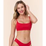 ANDIE Swim The Maui Top in Cherry Red M NWT Photo 1
