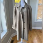 Worthington Vintage Khaki Tan Trench Coat Button In Lining and Hood Size XL Photo 13
