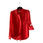 L'Agence NWT L’Agence Lunetta Military button down top  in Hibiscus XS Photo 4