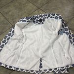 J.Crew Helena Blazer in Blue Bouquet Block Print Chelsea Linen-Blend Sz 2 Boho Photo 8