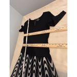 Gabby Skye Women Size M Black and Beige Sweater Dress Ethereal Goth Whimsical Photo 9