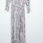 H by Halston H Halston Striped Wrap‎ Midi Dress Women's Size Small Photo 2