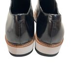 Vince Black Glazed Leather Reed Platform Oxford Lace Up Shoes Sneakers size 8 Photo 4