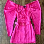 DO+BE Do‎ + Be Satin Pink Belted Mini Dress size M Photo 2