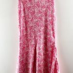 J.Crew Dandelion Satin Flare Tulip Midi Slip Skirt pink XS Photo 2