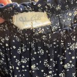Brandy Melville  "John Galt" Off Shoulder Top Navy Floral Print-OS Photo 3
