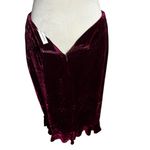 Amanda Smith Crushed Velvet Ruffle Hem Midi Skirt 10 Holiday Cocktail Y2K Party Photo 5