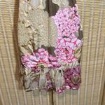 Hale Bob  Silk Floral Baby Doll Spagetti Straps Mini Dress/Long Cami Top Small S Photo 9