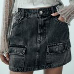 ZARA  Black Mini Skirt Cargo Photo 2