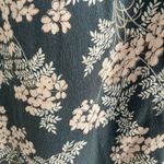 Loft Blue Floral Button Down Fit and Flare Short Sleeve Dress with Pockets Size 4 Photo 4