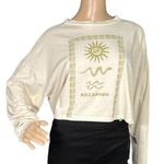 Billabong NEW Beach Boyfriend Crop Top long sleeves small NWT Photo 0