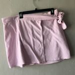 Reformation  Pink Terry Cloth Wrap Skirt Size XL Photo 0