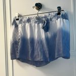 Ocean Drive Crochet Trim Shorts by  - Blue & White Tie Dye Photo 1