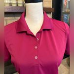 Adidas Pure Motion Medium Short Sleeve Golf Shirt Magenta Pink Photo 1