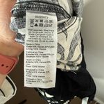 City Chic Black White Botanical Print Smocked Back Wide Strap Jumpsuit Photo 8