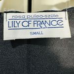 Lily Of France  Rosa Puleo-Szüle Vintage Black Lace Wrap Nightgown Chemise Slip D Photo 9