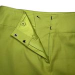 Etcetera  Women’s Lime Green Layered Mini Skirt Size 4 Stretch Twill Photo 4