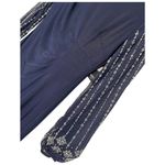 New Marina Round Neck Beaded Lace Long Sleeve Side Drape Sheath Dress 6 Photo 3