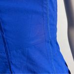 Club Monaco Sheath Dress Mini Women Size 0 Blue Sleeveless Cotton Darts Sleek Photo 4