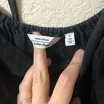 & Other Stories & Other Stories Black Linen Mini Dress with Puff Sleeves - Size 2 Photo 1