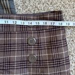 🦋 GAP Factory Mauve Plaid Mini Skirt Office Preppy School Girl Size 14 Purple Photo 4