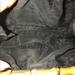 VINTAGE CIRCA 1970'S HANDMADE BROWN AND NEUTRALS FOLIATE BAMBOO HANDLE TOTE Photo 12