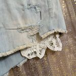 American Eagle High Rise Shortie Light Wash Lace Pocket Stretch Shorts 10 NWT Photo 6