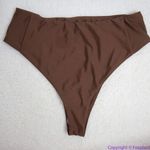 NEW Abysse x free people Benson high waisted bikini bottoms in dark brown, M Brown Size M Photo 7