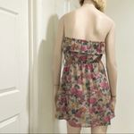 Mine Floral Ruffle Strapless Summer Dress M Size M Photo 1
