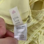 Tea & Cup  Yellow Romper Small Lace Trim Boho Summer Festival Photo 6