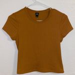 Wild Fable Mustard Short Sleeve Open Back Twist Crop Top Size Small Photo 1