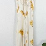 Reformation Cozumel Jumpsuit in TANGIERS Floral White Ruffle Size 6 Photo 1