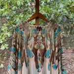 Very Vollbracht Women's Vintage Cream & Turquoise Topper One Size Blue Size undefined Photo 3