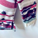 Blair Scandia Fleece Long Sleeve Tunic Top Aztec Print Mock Turtleneck Size M Photo 4