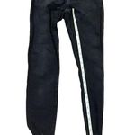 AGOLDE Sophie Shout Distressed Chewed Hem Black mid rise Skinny Jeans Photo 6