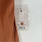 Nine West  Terracotta Lightweight Satin Button-Down Cap Sleeve Shirt NWT Size S Photo 2