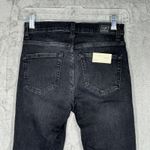 Current/Elliott  Jeans 2 25" Black Skinny Jeans C/E Washed Denim Fade Goth Grunge Photo 4