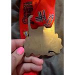 Unisex Slavic Village Polish Pierogi Dash Running Medallion Orange/Red Photo 5