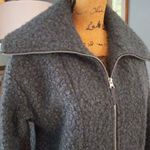 Stylus Charcoal Gray Boucle Teddy Midweight Zip Up Jacket Size XS Photo 3