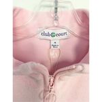 Club & Court Pink Short Sleeve Half Zip Sweatshirt Sz M Size M Photo 10