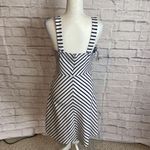 Draper James RSVP NWT Contemporary Navy Striped Dress Size Medium Photo 9