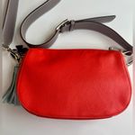 Kate Spade Anyday Medium Pebbled Leather Crossbody Bag Bright Coral EUC Photo 11