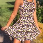 H&M  Black Floral Skater Mini Dress Photo 0