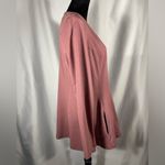 Denim & Co D & Co. Active V Neck Front Zip Front Jacket Activewear Long Sleeve Pink Sz M Photo 3