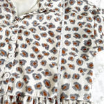 Listicle Boutique Animal Print Button Shirt Dress Lined Neutral Size Small Photo 6
