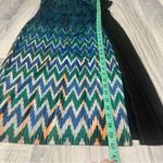 BCBGMAXAZRIA  Black Elegant Multicolor Chevron Dress; Small Women’s Photo 4