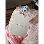 Moodie Women's Pink Babydoll Dress M Long Sleeve Sweetheart Neckline Milkmaid Size M Photo 1