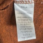 Kori America 100% cotton long sleeve copper top with lace detail size small Photo 4