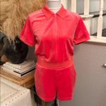 Juicy Couture Big Bling Velour Romper Pink Women's Size Small 1/2 Zip Photo 3