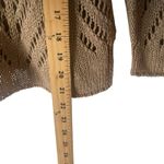 RD Style  Women's Size Medium Brown Open Knit Coastal‎ Boho Top Photo 8